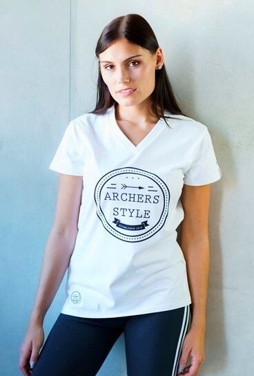 Archery Ladies T-Shirt Recurve (White)