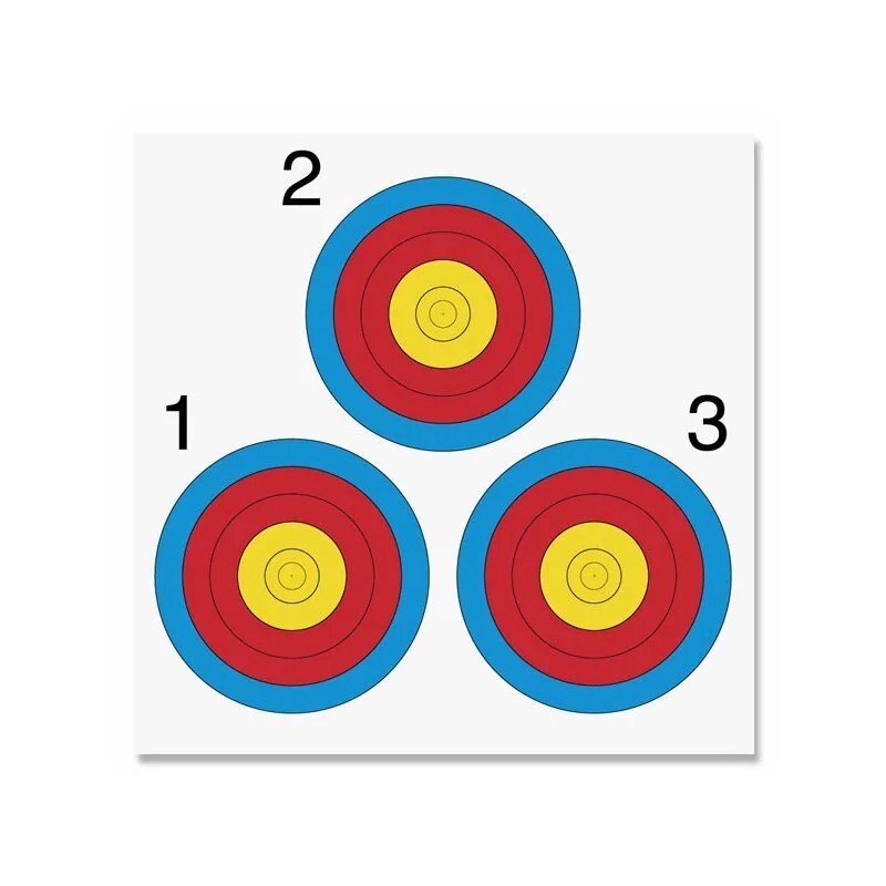 Zielscheibenauflage - FITA Triangel-Auflage 40 cm - LAS VEGAS - mit Nylon-Fäden